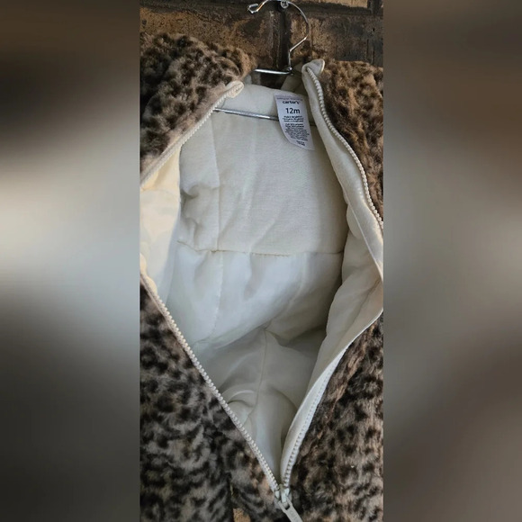 Carters zip up leopard print bunting - Picture 5 of 7